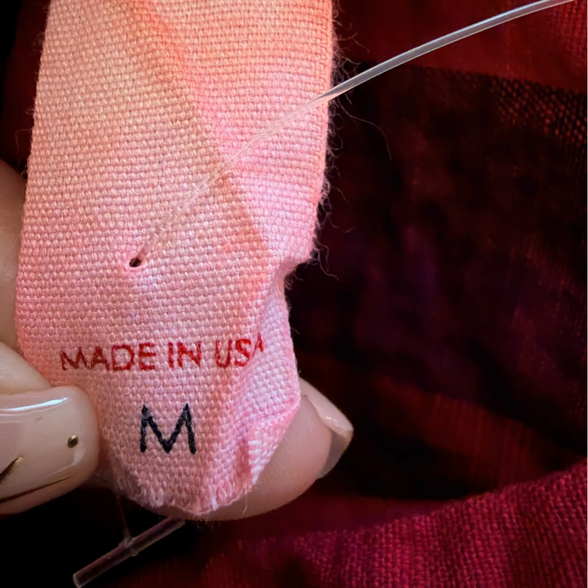 Anthropologie Amadi Amelia Red Linen Stripe Shorts Romper NWOT Pink Size M - Image 6