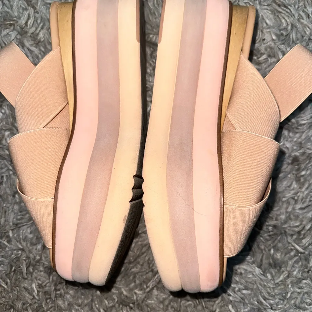 Paloma Barcelo Strappy Stretch Platform Sandals EUC Size 40‎ EU (US 9 - Image 2