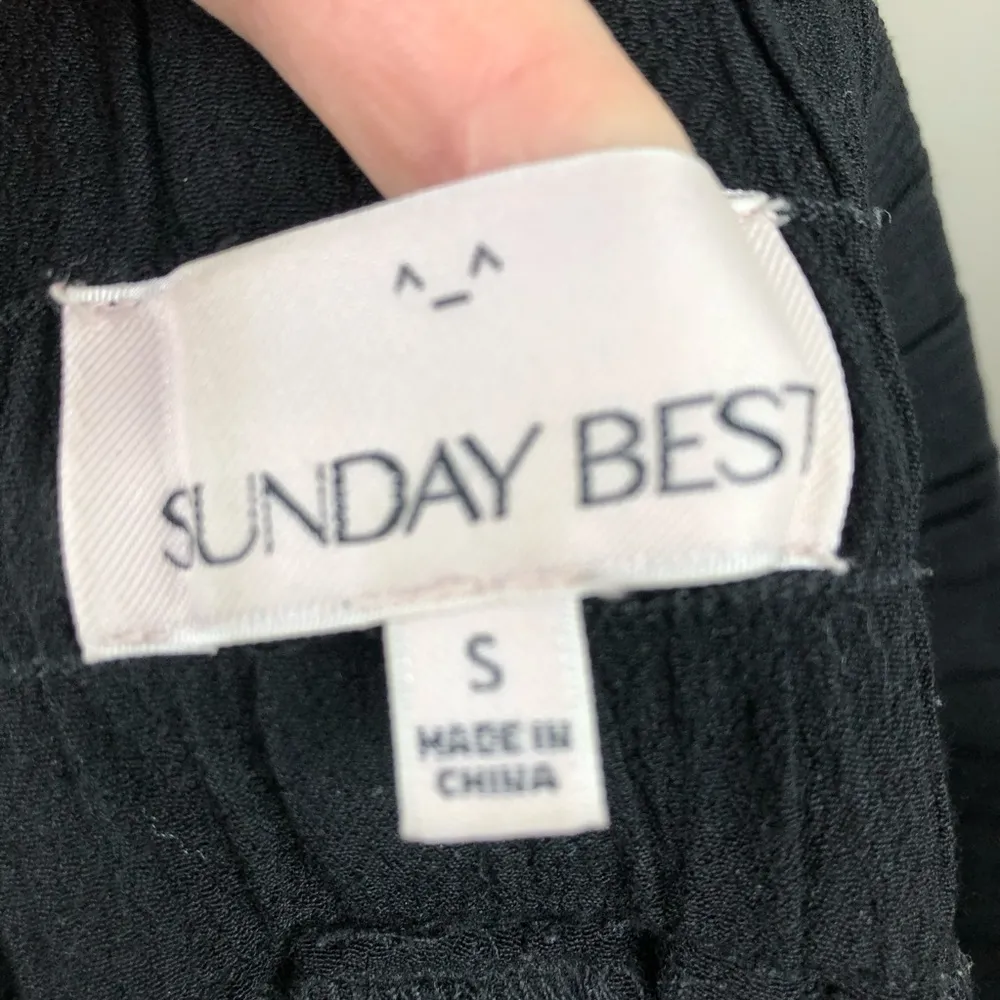 Aritzia Sunday Best Jogger Pants Black Small S - Image 5