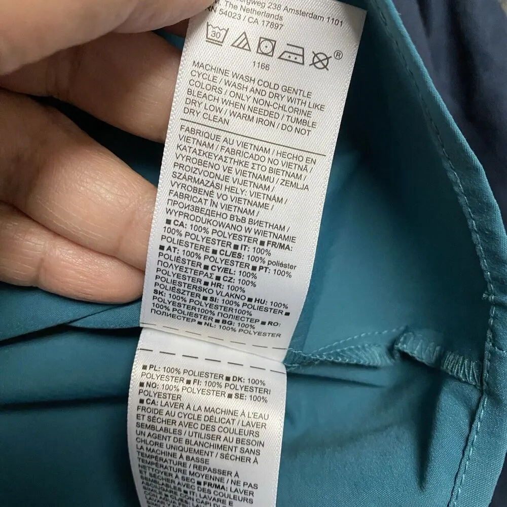 Athleta Women's Levitate Poplin Tank Size XS TP Borealis Blue Green Top Blouse - Image 11