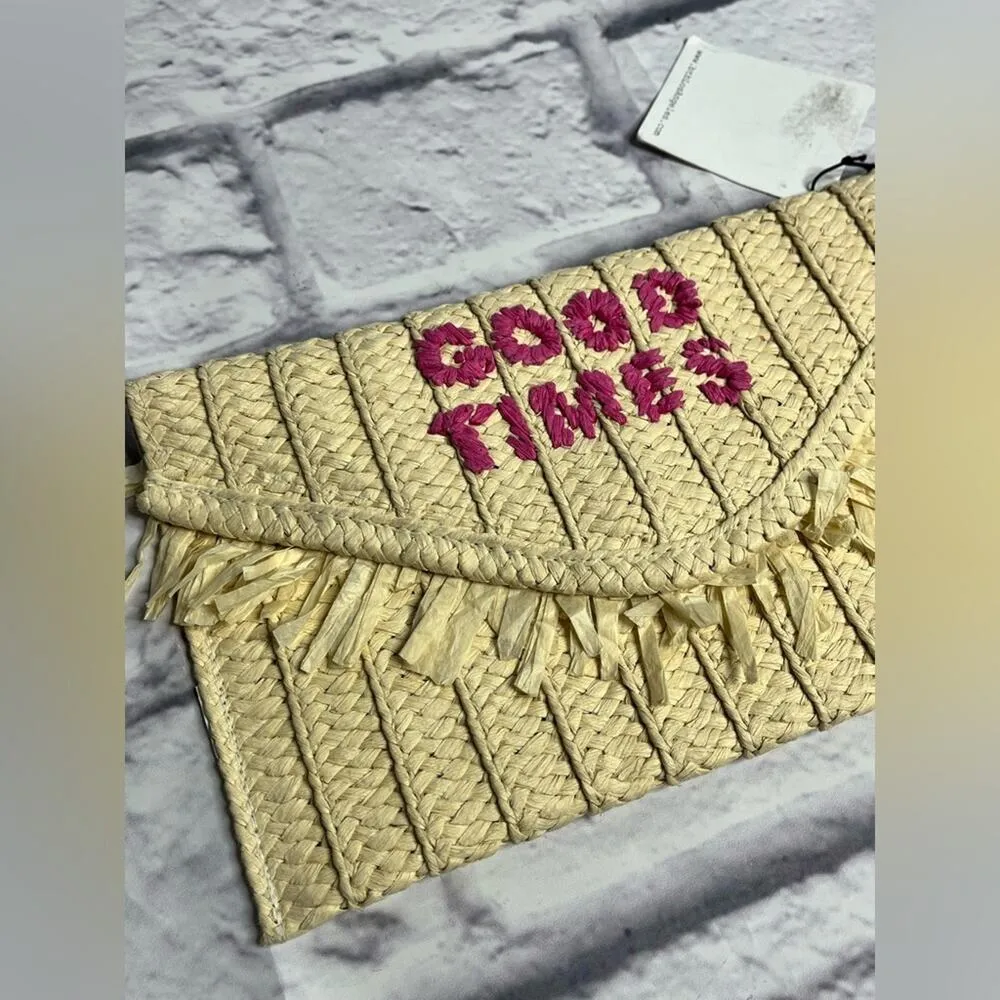 Beyond the beach straw good times clutch new - Image 2