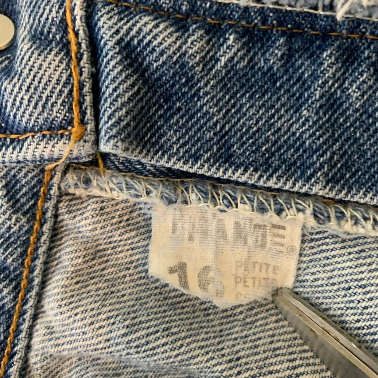 Gitano Vintage Jeans 33" Waist Light Wash 90s 16 Petite Blue Size 12 - Image 5