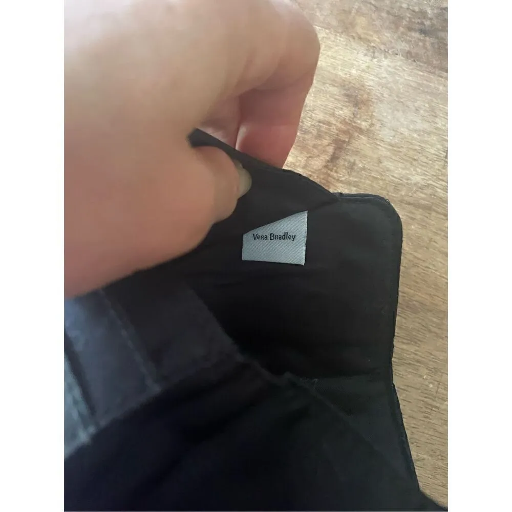 VERA BRADLEY black three-fold wallet - Image 5