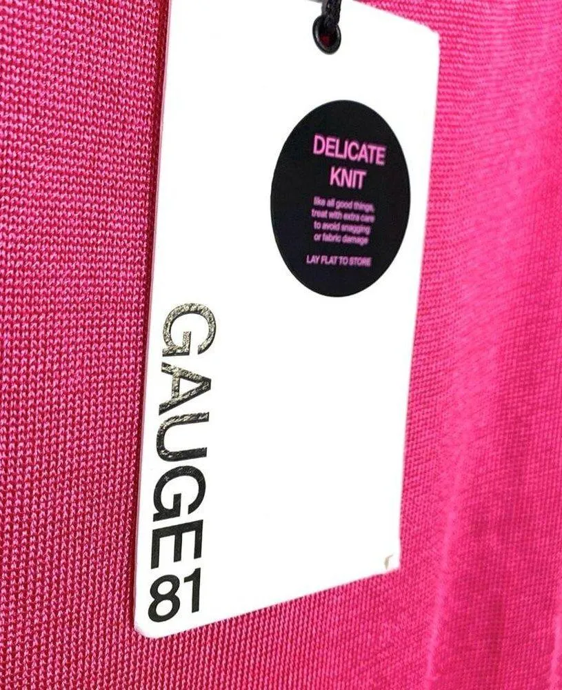 Gauge81 NEW Beja Short One Shoulder Mini Dress Revolve in Fuchsia Pink Small - Image 7