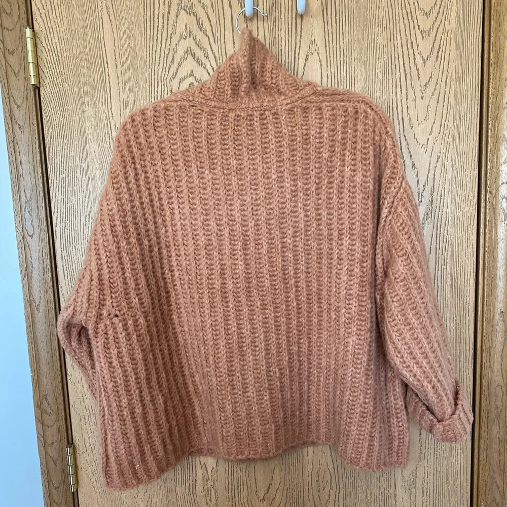 Free People Fluffy Fox Oversized chunky high neck sweater - Image 6