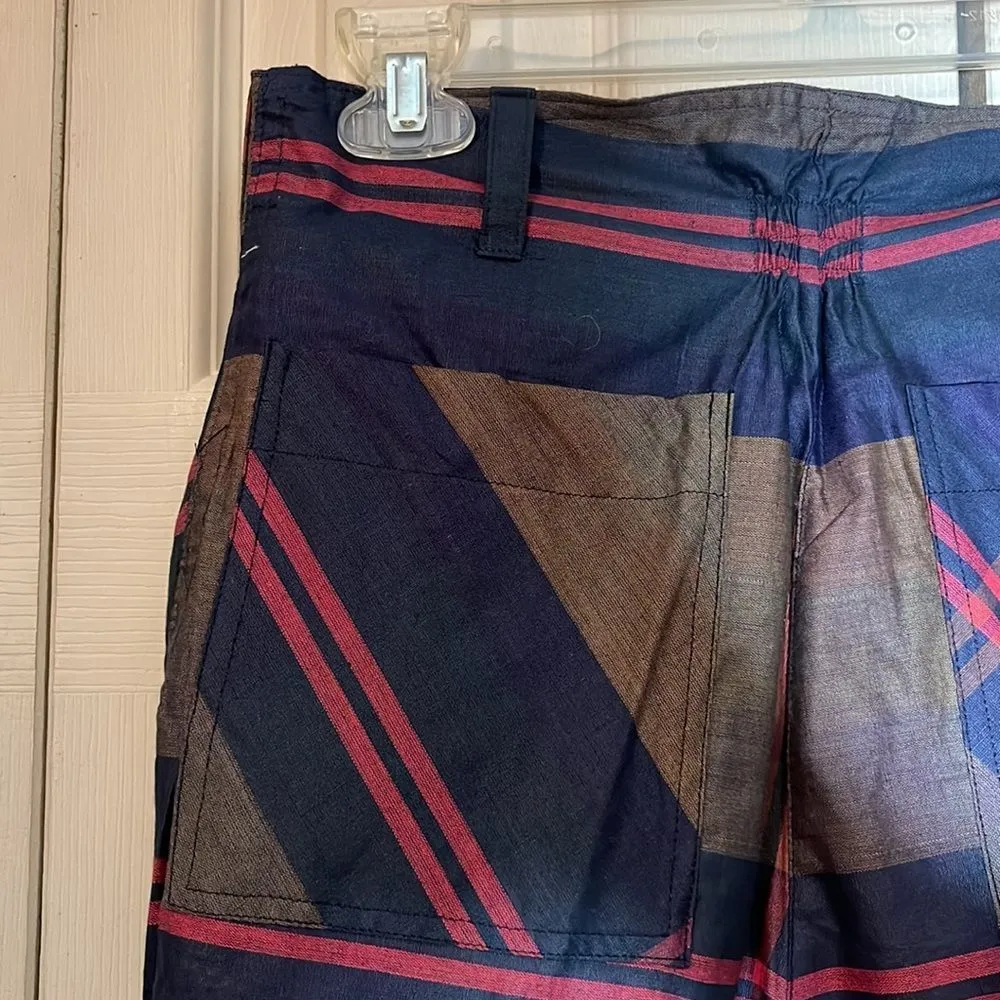 Vintage Just Class Plaid Tartan Shorts 1980s 1990s 28 Inch Waist 100% Cotton - Image 9