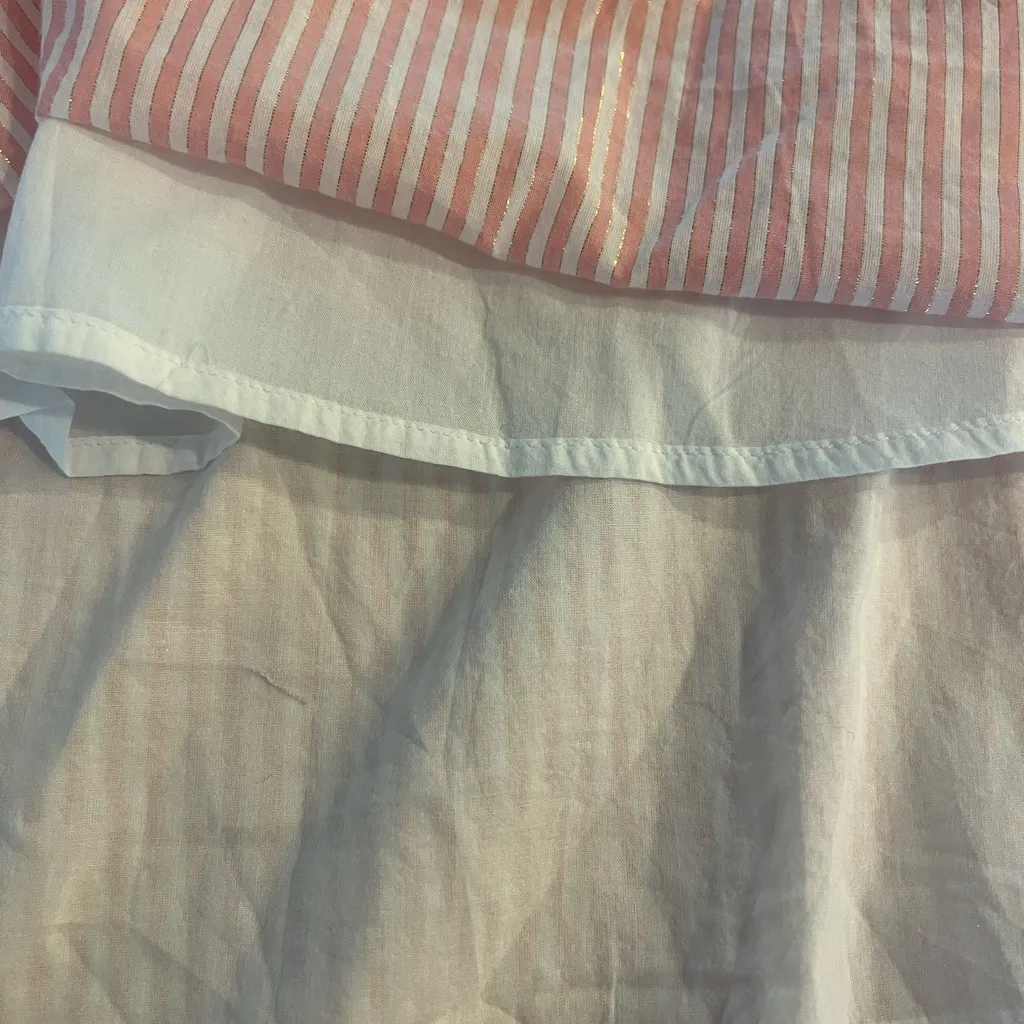 Lane Bryant Tunic Top Size 22/24 Peach White Shirt Smocked New - Image 7