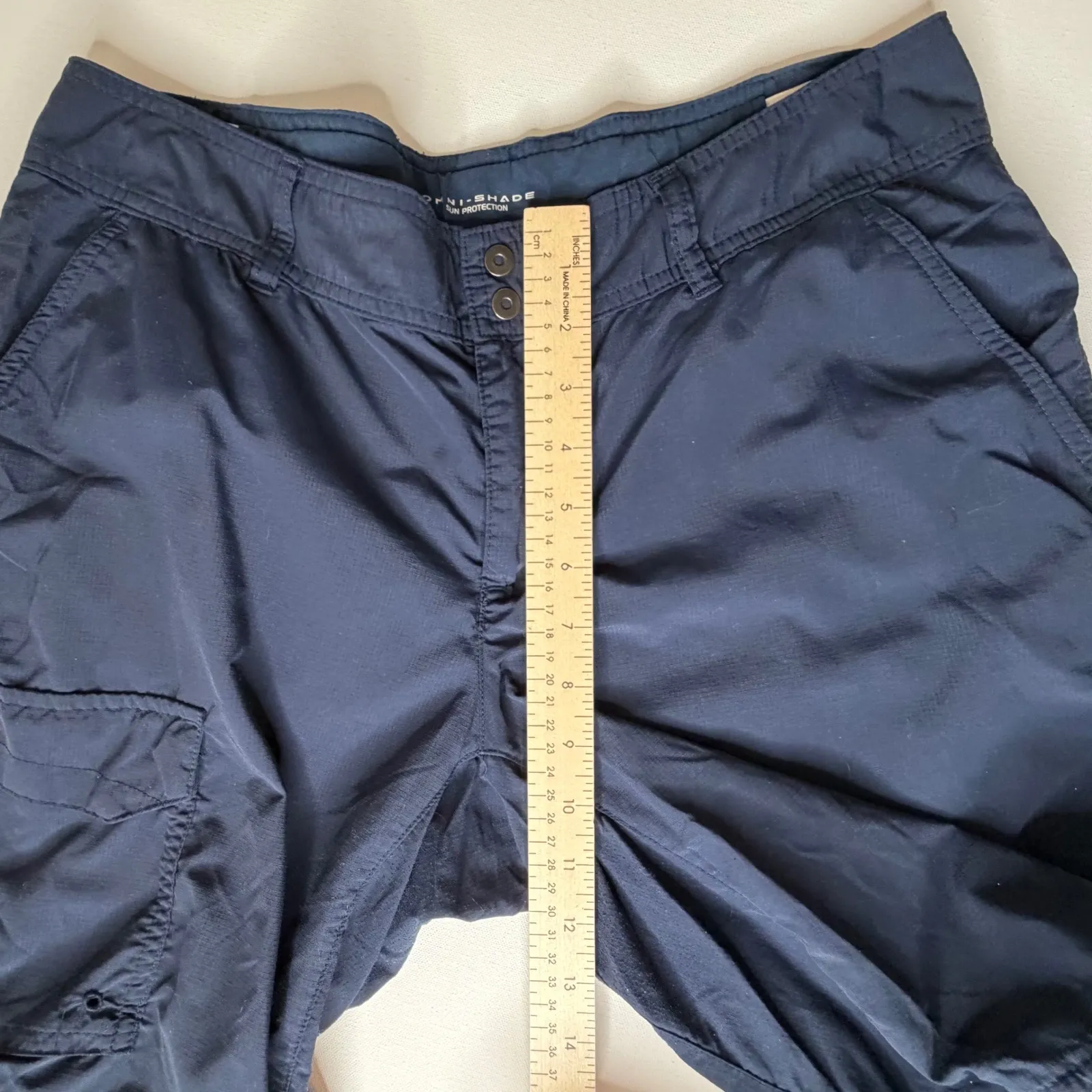Columbia PFG Omni Shade Sun Protection Cargo Shorts Size 10 Blue Outdoors Hiking - Image 12