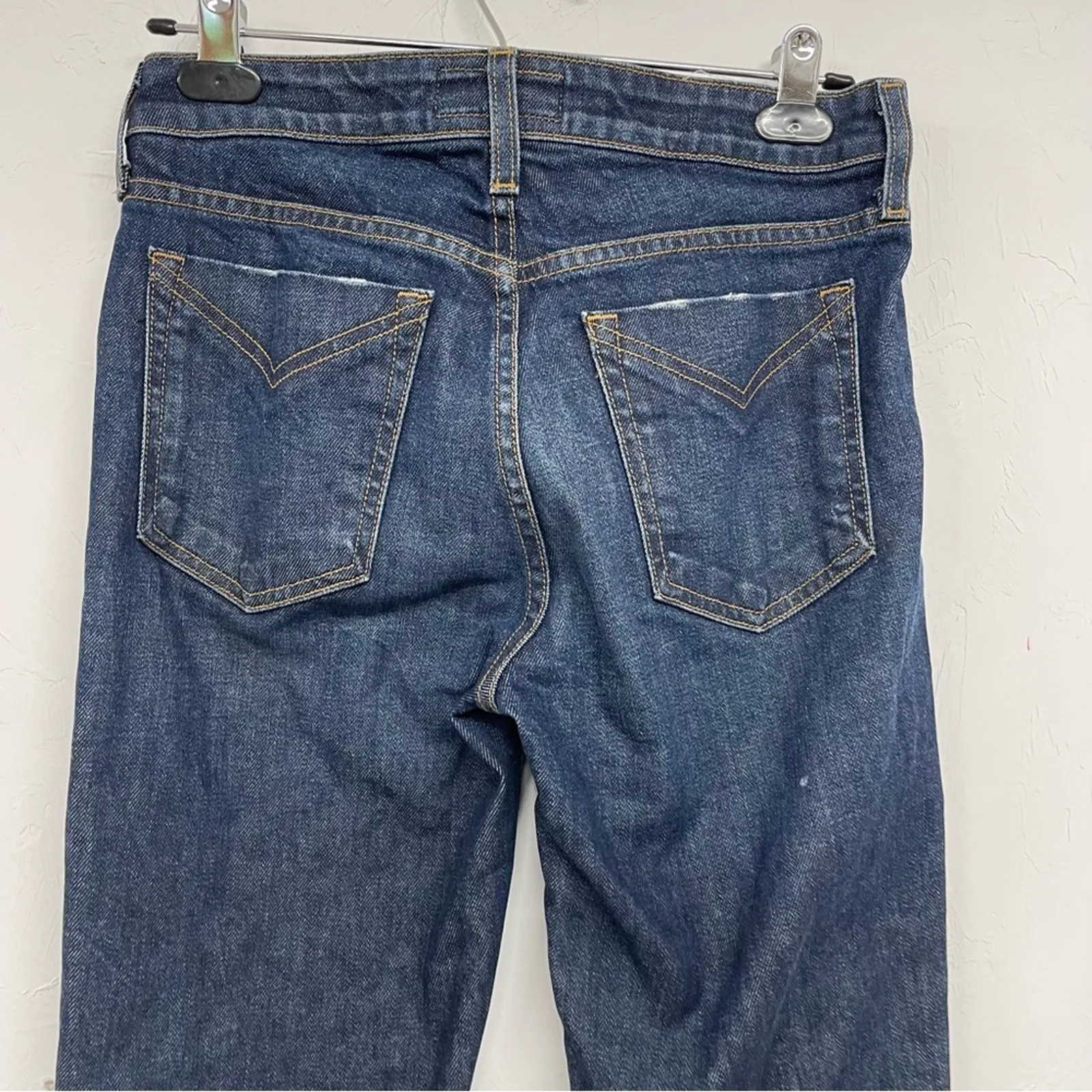 Derek Lam 10 Crosby Dark Wash Gia Mid Rise Cropped Flare Jeans Womens 26 Blue - Image 7