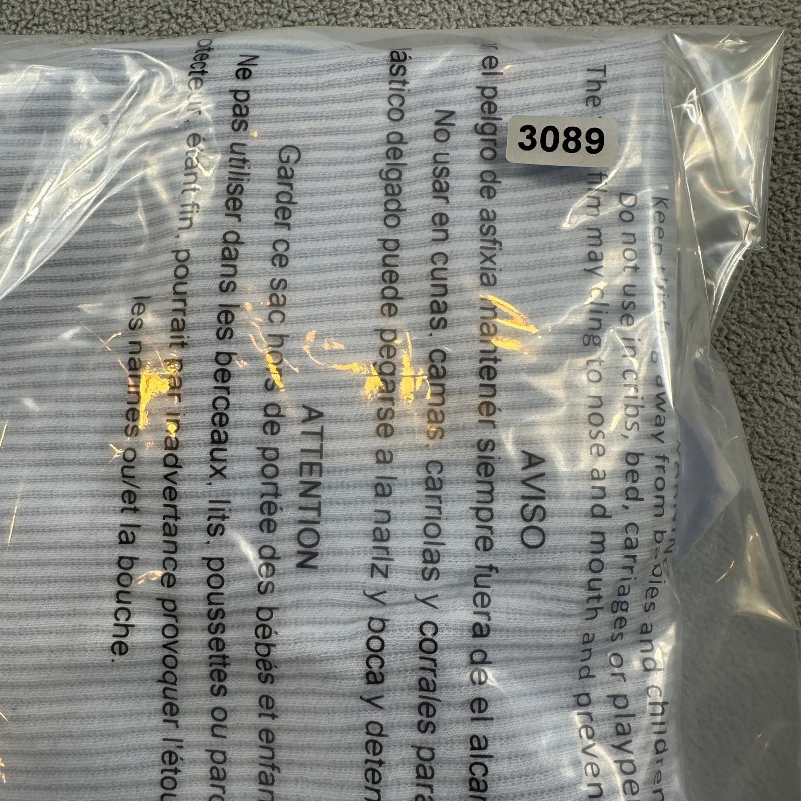 A New Day Tank Top Light Blue Large Ribbed Square Neck Ruffle Sleeve Stretch - Image 6