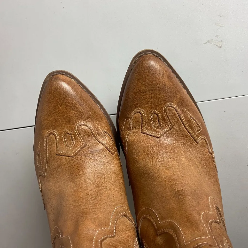 Altard State Size 7 Bandera Cut Out Western Cowboy Boots Pull On Brown Country - Image 10