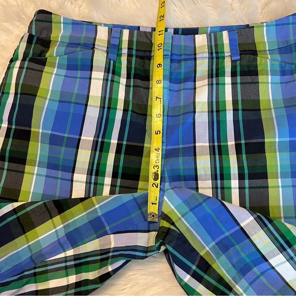 Jones New York Sport Stretch Plaid Bermuda Length Shorts Women’s Size 14 Preppy - Image 8