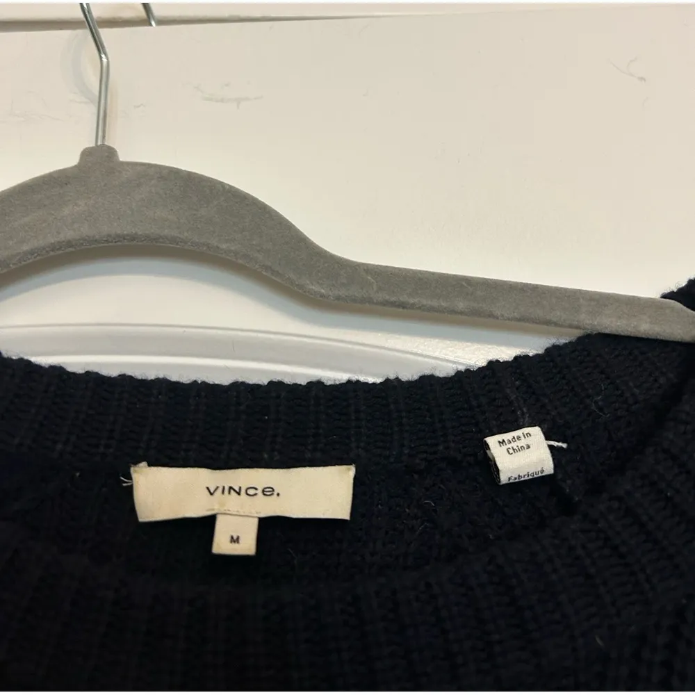 Vince  Ribbed Raglan Crewneck Sweater - Image 3
