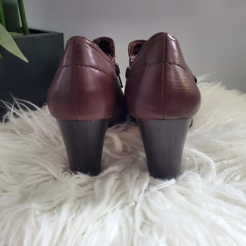 Bare Traps Glamour Brown Soft Leather Slip On Shoe Boots 6.5 - Image 4