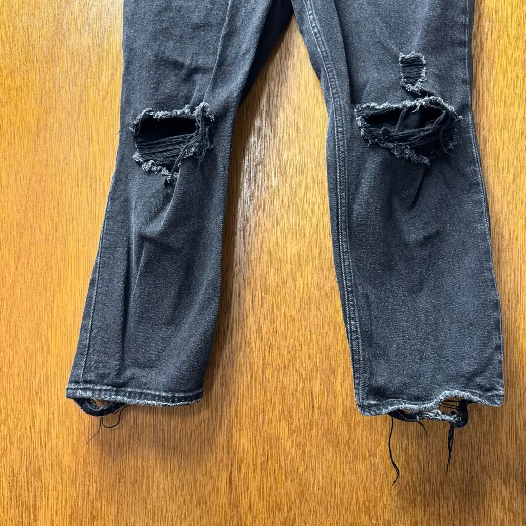 Abercrombie & Fitch Ankle Straight Ultra High Rise Curve Love 8 29 S Short Black - Image 6