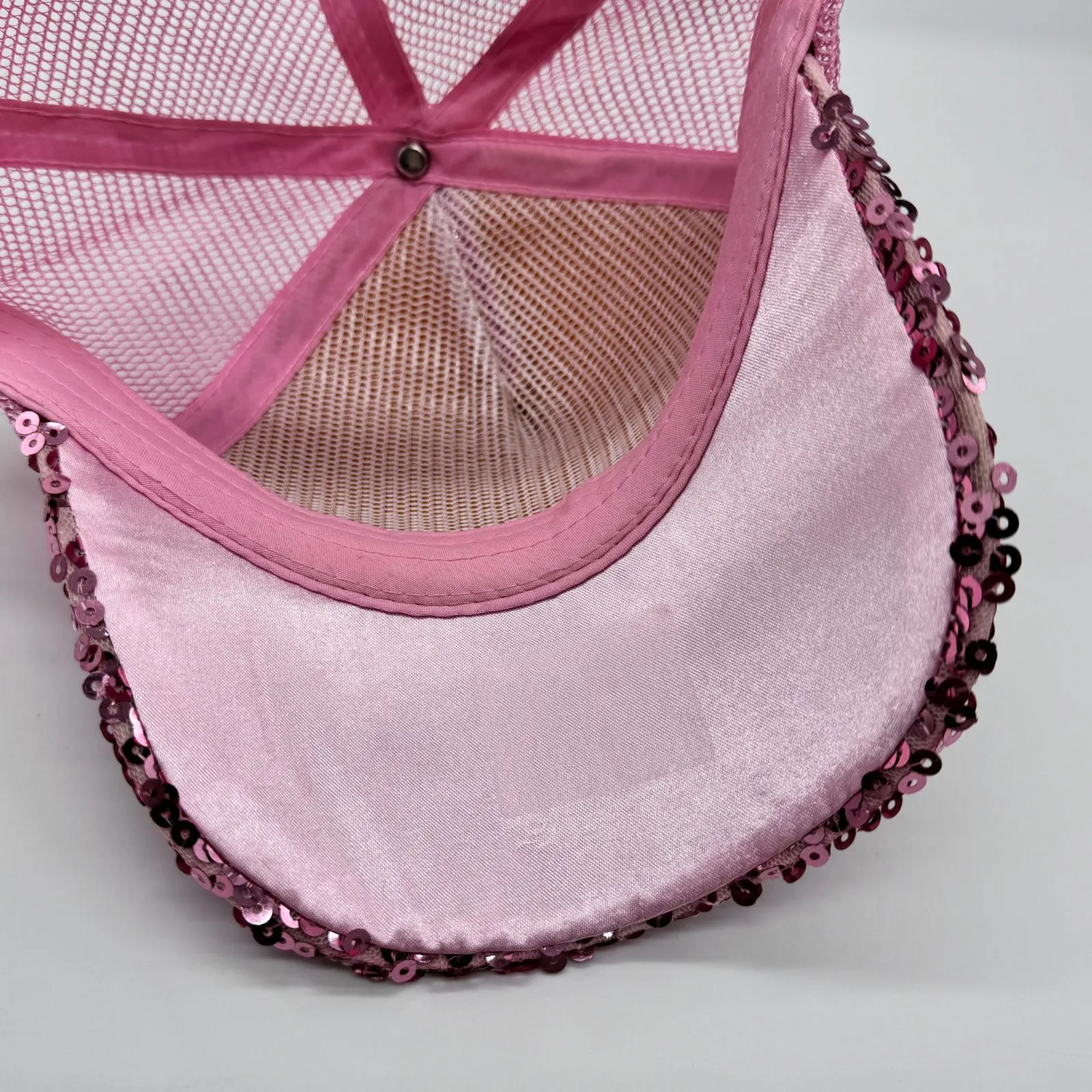 Brand New Pink Sequin Cap - Image 8