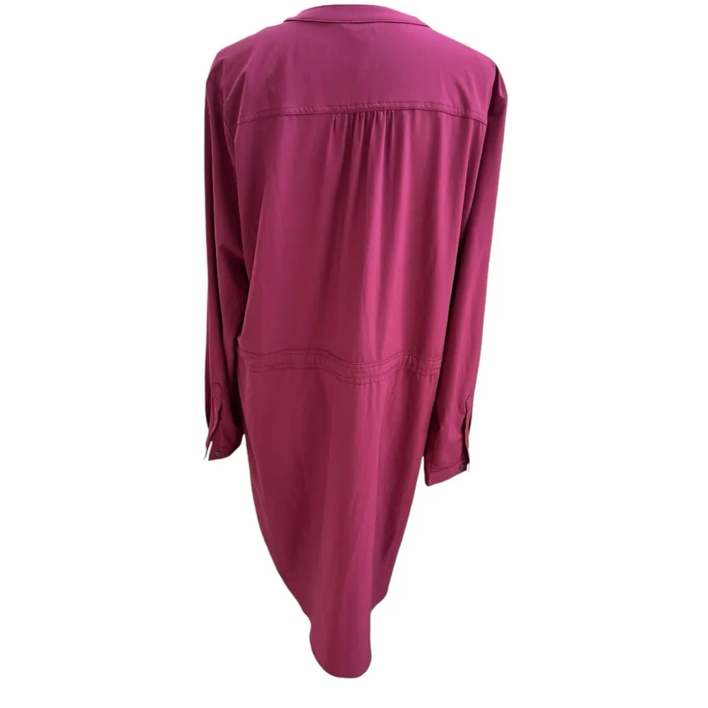 Orvis Vestido Pack and Go Knee Length Dress Magenta Size X-Large - Image 4