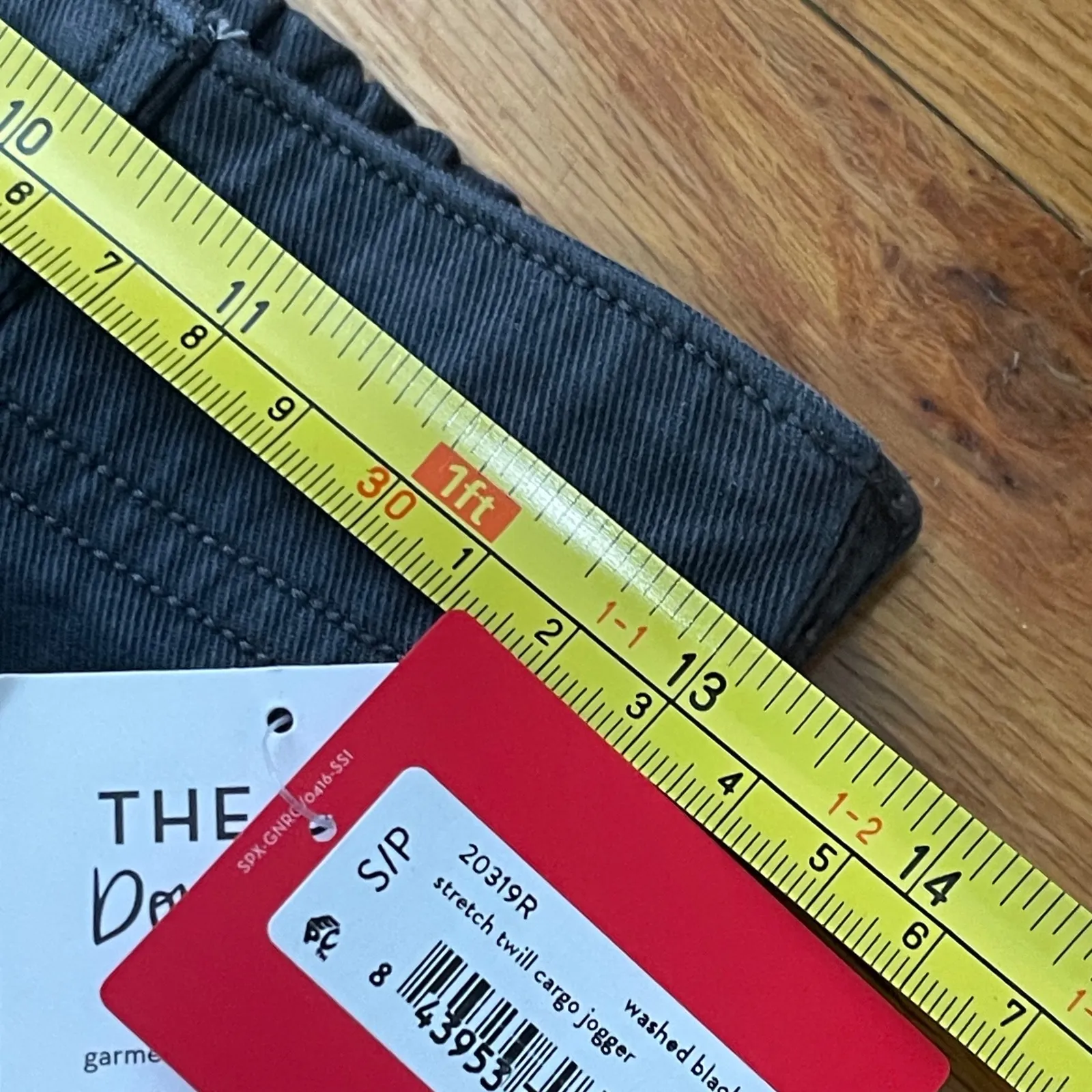 SPANX Stretch Twill Cargo Jogger Pants Small Washed Black NEW Casual - Image 9