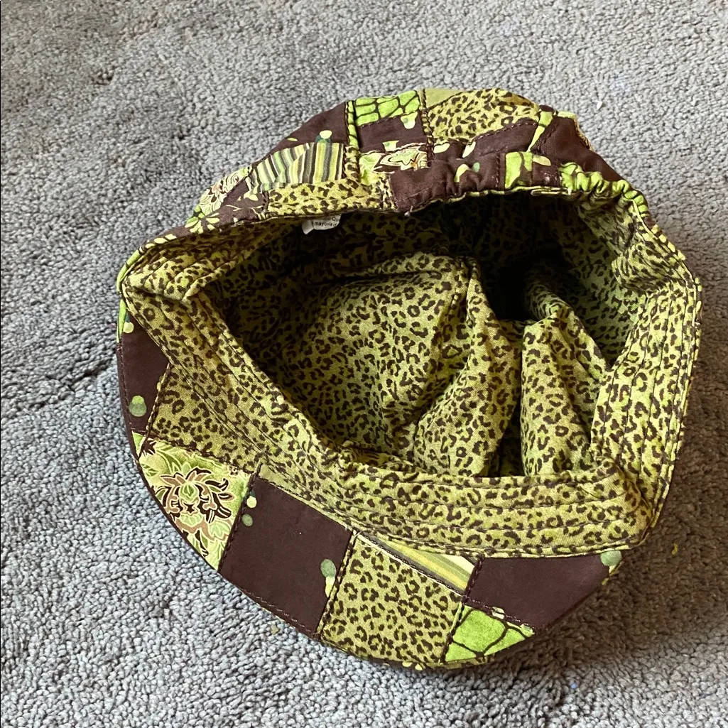 Donna Sharp Pistachio Newsboy Cap SIZE OS Brown - Image 4