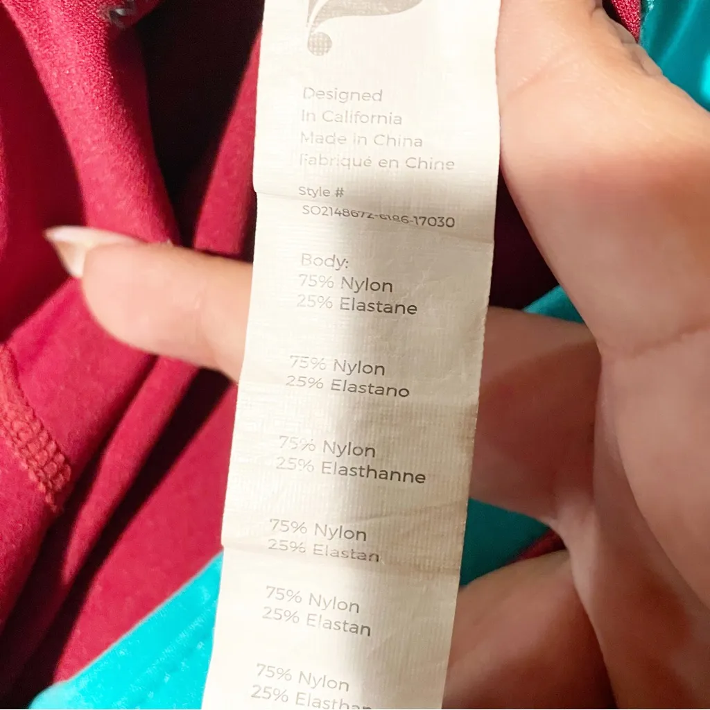 Fabletics Small Red‎ Belted High-Waisted Motion365 Hike Short 3'' - Image 4