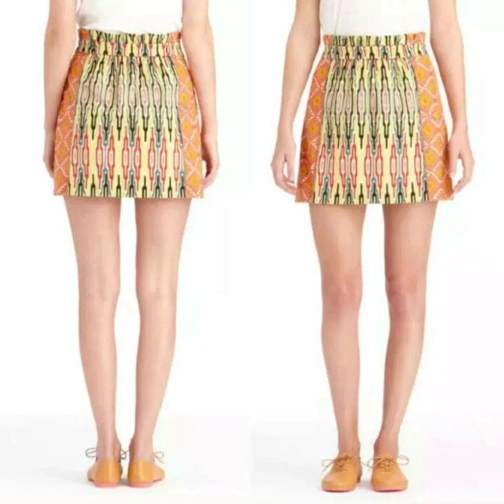 Rachel Roy Boho Mixed Textile Ikat Print Skirt - Image 2