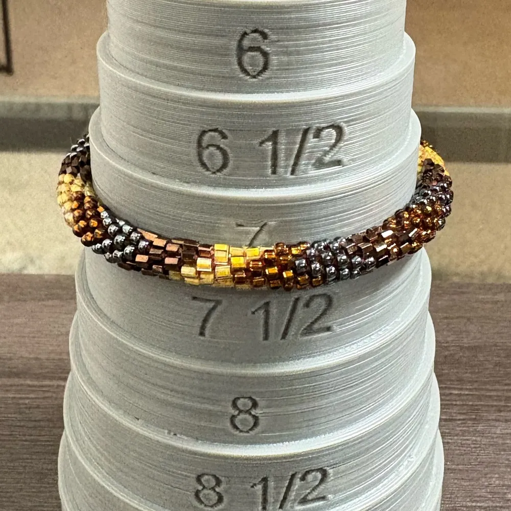 Multi Color Seed Bead Bracelet - Image 4