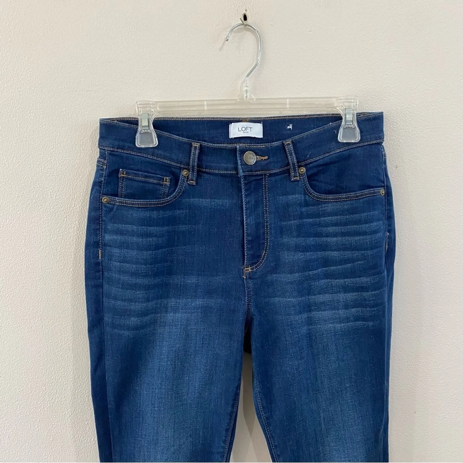 Loft The Legging Jeans Size 6 Dark Wash High Rise Skinny Stretch Denim NWT - Image 3