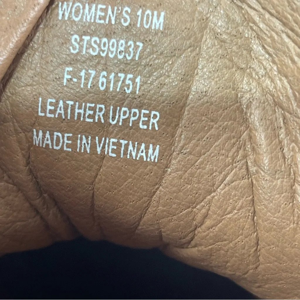 Sperry Celeste Leather Lace Wedge Ankle Boots Lined Wmn 10M Brown Gorpcore Boho - Image 8