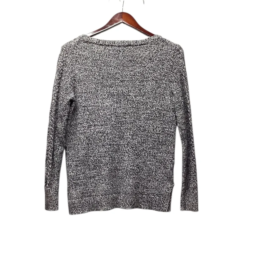 Loft Cable knit sweater. Marl Black. Medium - Image 3