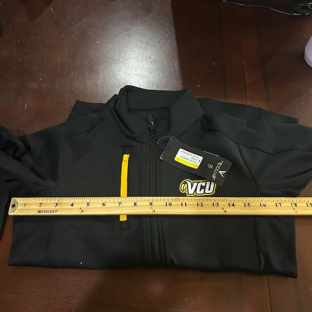 VCU Rams Full Zip Jacket Womens S Black Antigua Virginia Commonwealth University - Image 7