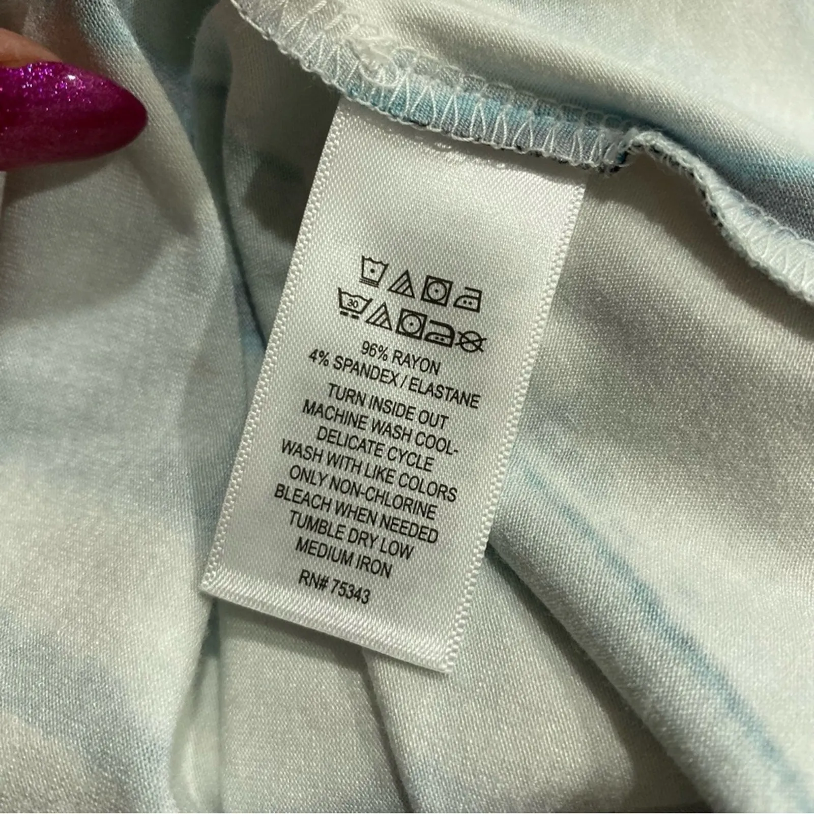 Antibes Blanc x Anthropologie Watercolor Stripe High Low Beachy Maxi Dress M - Image 6