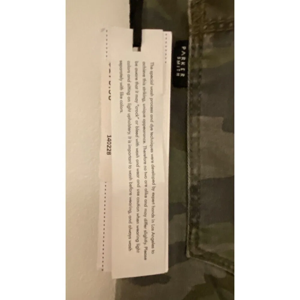 Parker Smith Ava Skinny Straight Camouflage Jeans Stretch Denim Women's 28 NWT - Image 13