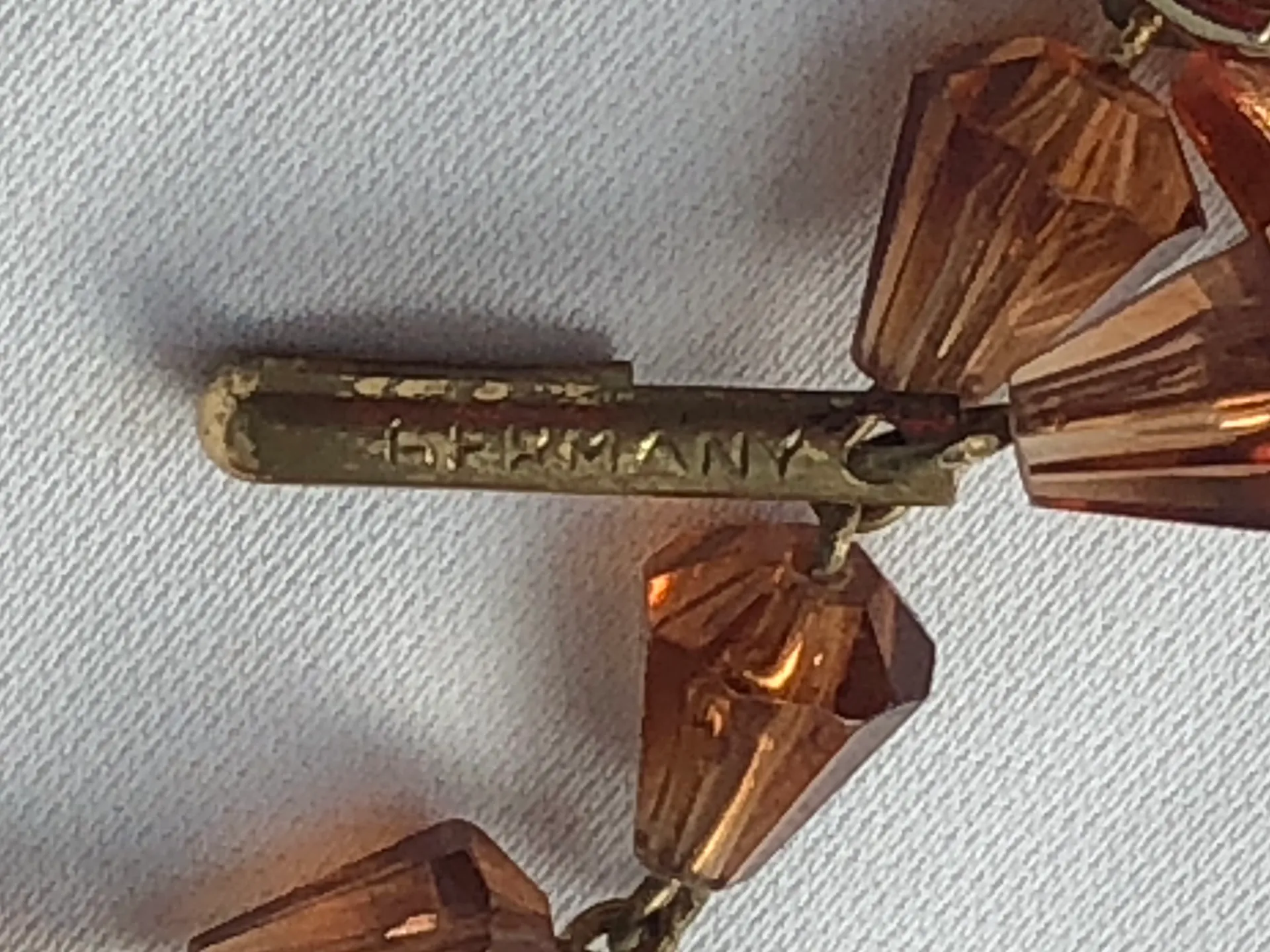 Stunning Vintage Set Cluster Clip On Earrings Multi Strand Beaded Necklace Germany Multiple - Image 7