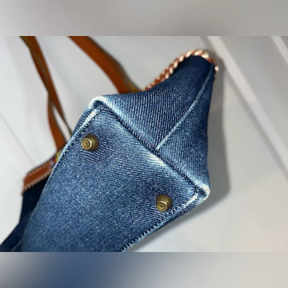 Vintage & Retired Designed Tommy Hilfiger Denim Southwest Beaded Shoulder Bag - Image 12