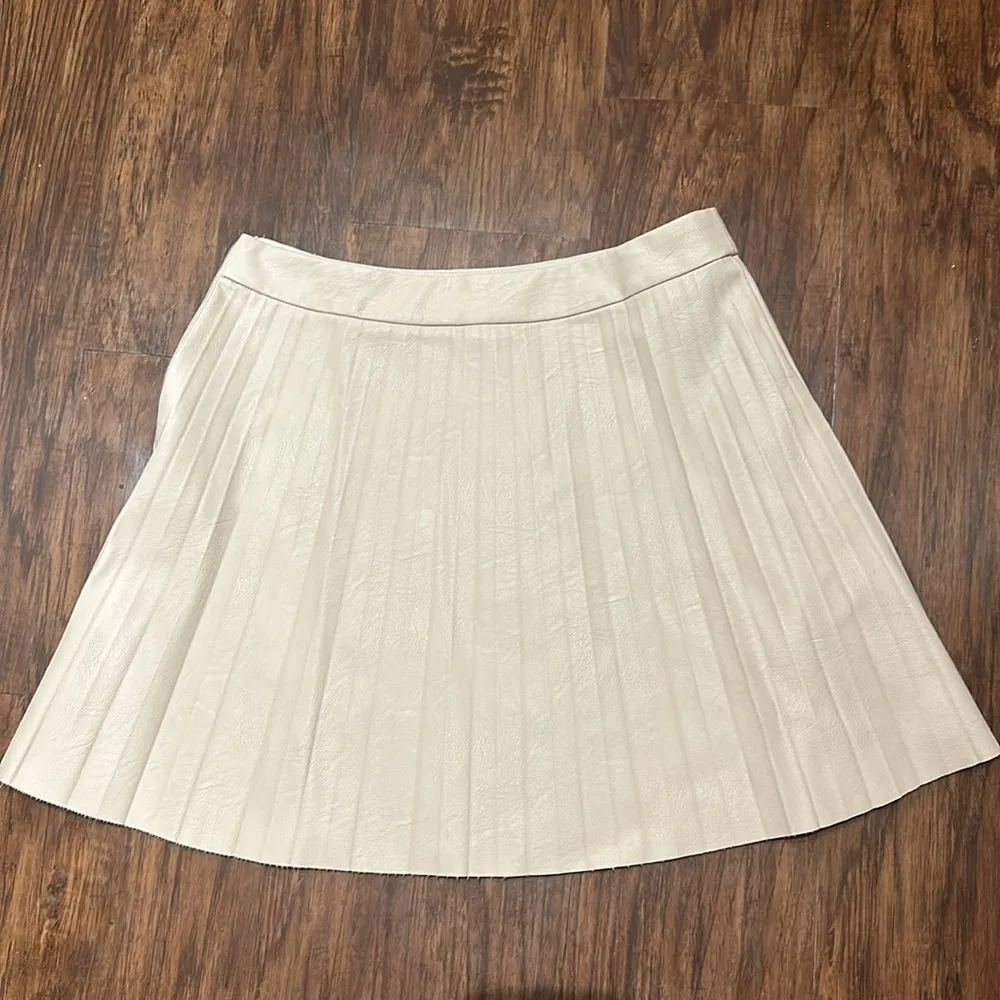 BB Dakota by  Pleated Faux Leather Mini Skirt - Image 6