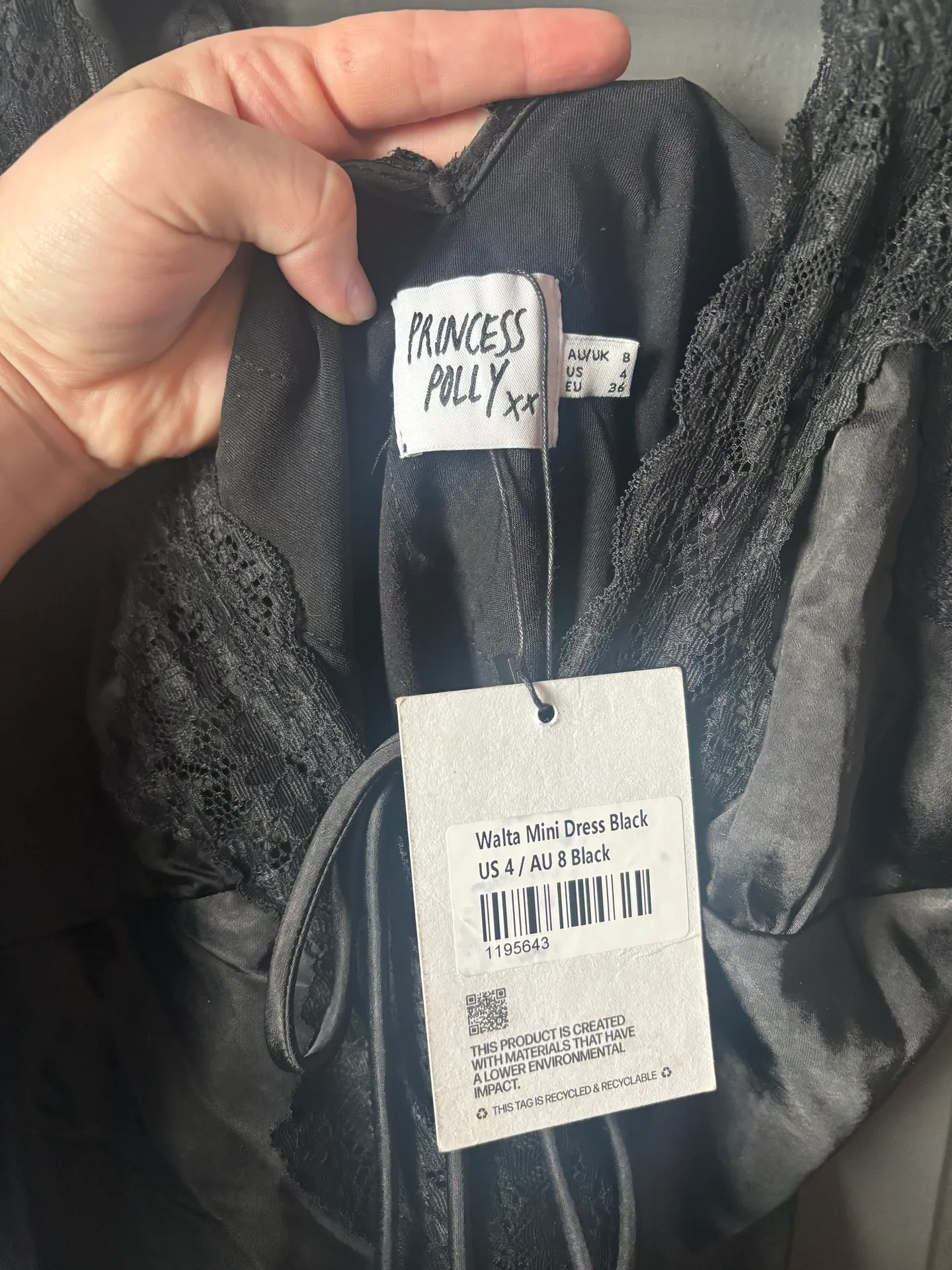 NWT  Black Mini Dress - Image 6