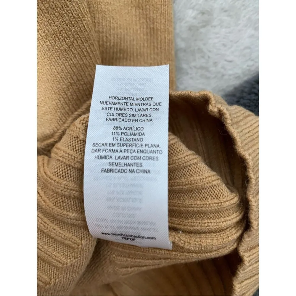 NWOT French Connection Women's Beige Babysoft Roll High Neck Jumper Swea… - Image 7