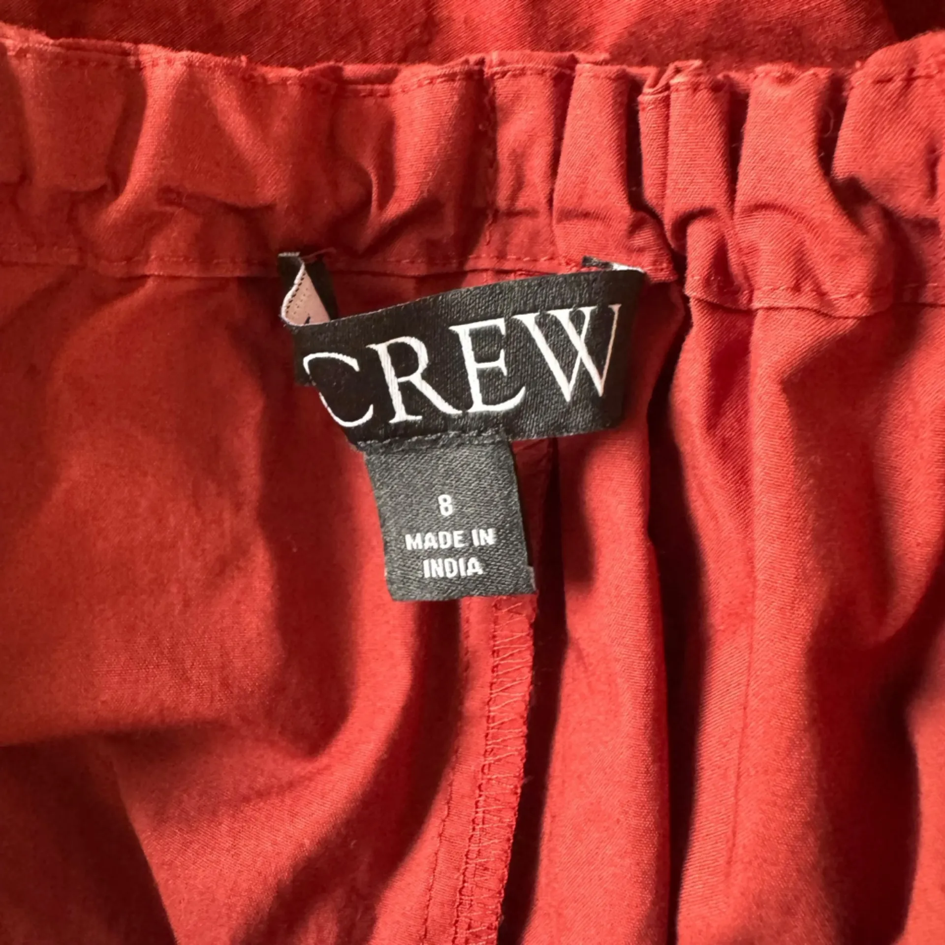 J.Crew - Cinched Waist Pintuck Shirt Dress Brilliant Mahogany Sz 8 - Image 10