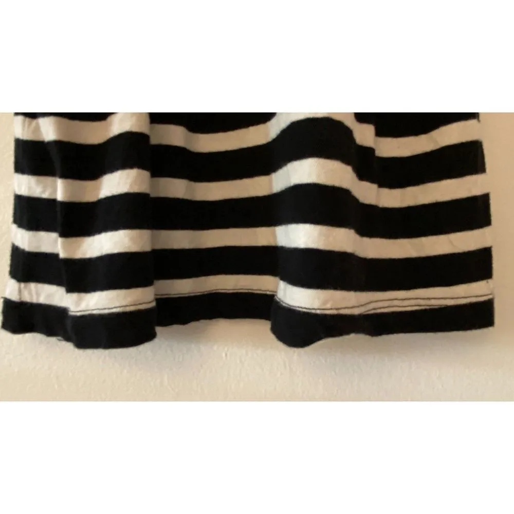 sundays Black White Striped Racerback Tank Top Women's Sz One - Image 10