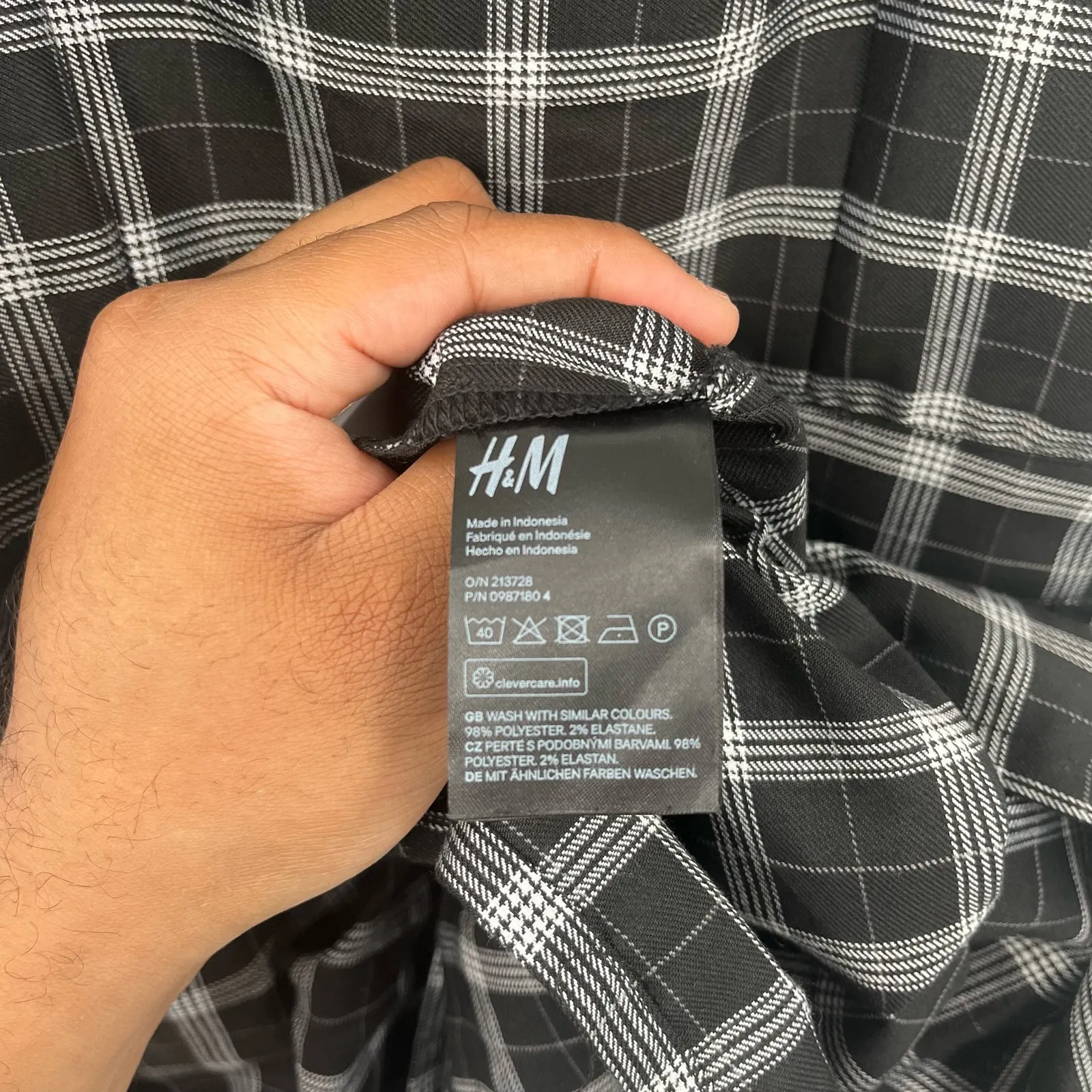 NWT H&M Womens School Girl Academia Plaid Sleeveless‎ Mini Dress Pinafore Size S - Image 8