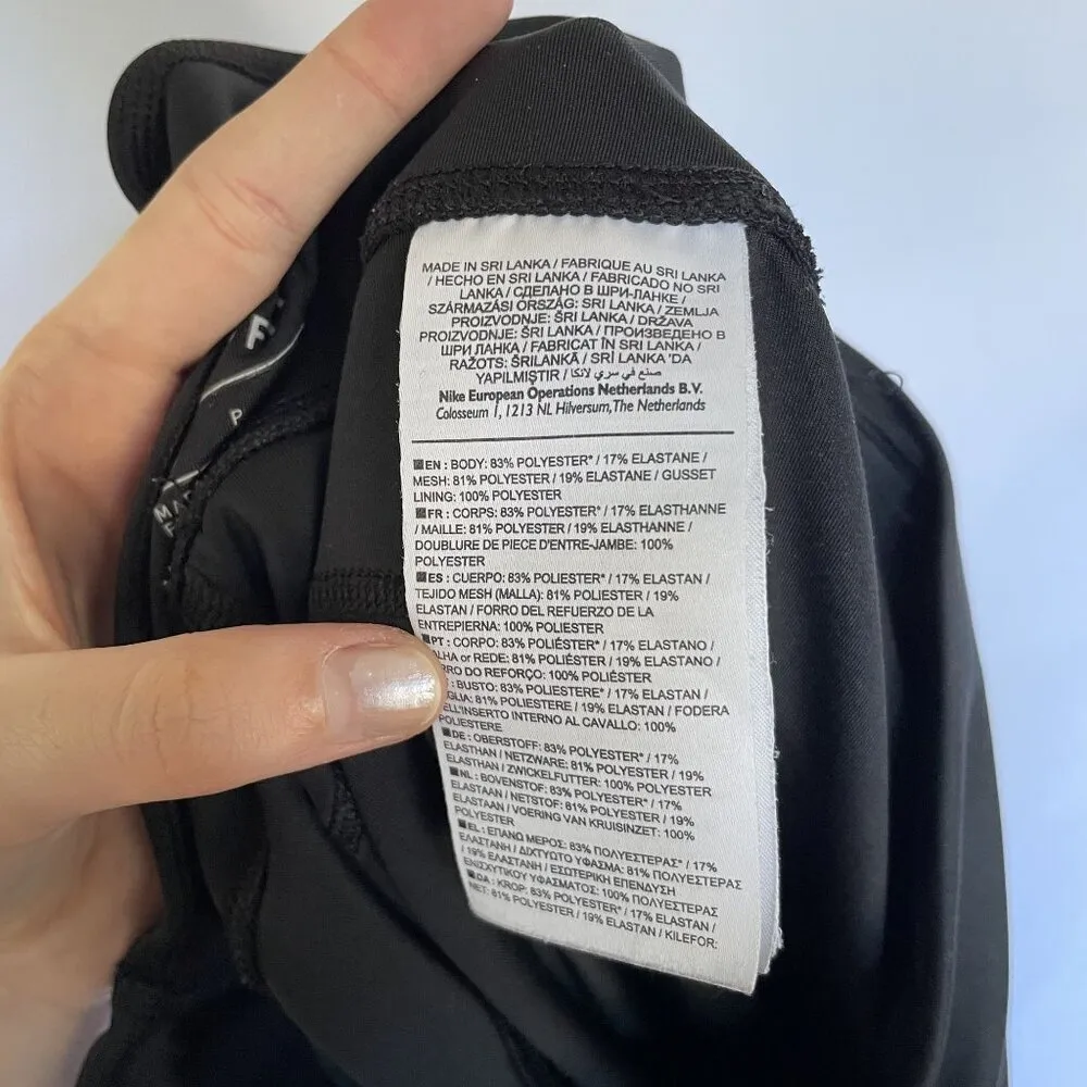 Nike dri-fit black bike shorts hidden pocket comfortable casual women's size S - Image 8