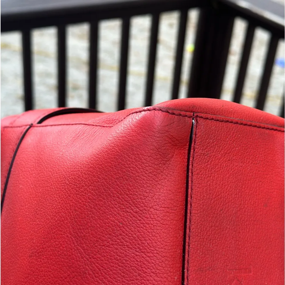 Kate Spade Red Bow Leather Purse - Image 8