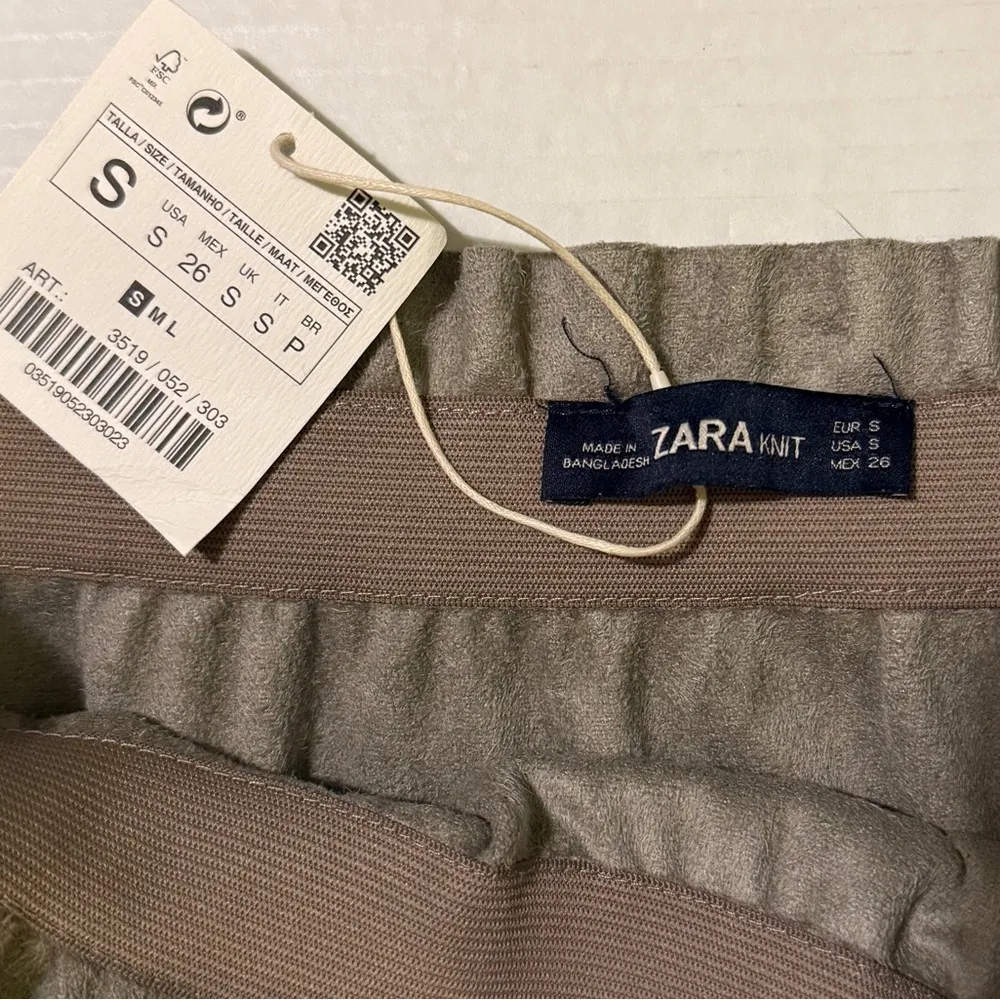 Zara Women Knit Metallic Elastic Waist Aline Mini Skirt NWT-S - Image 7