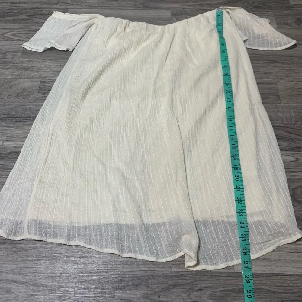 O’neill Cream Cold Shoulder Mini Dress; small Women’s - Image 7