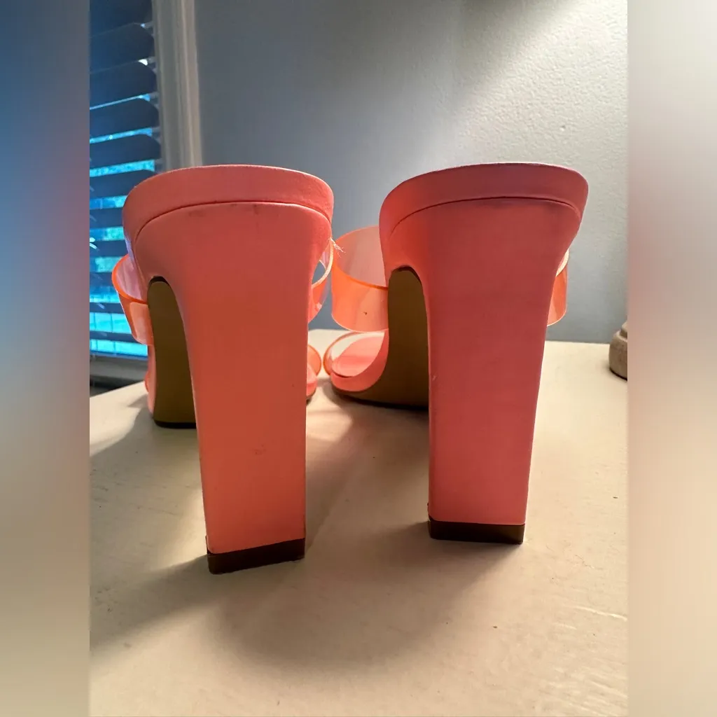 DV by Dolce Vita Selsta Pink/Coral/Melon Block Heels Size 8 Pink - Image 3