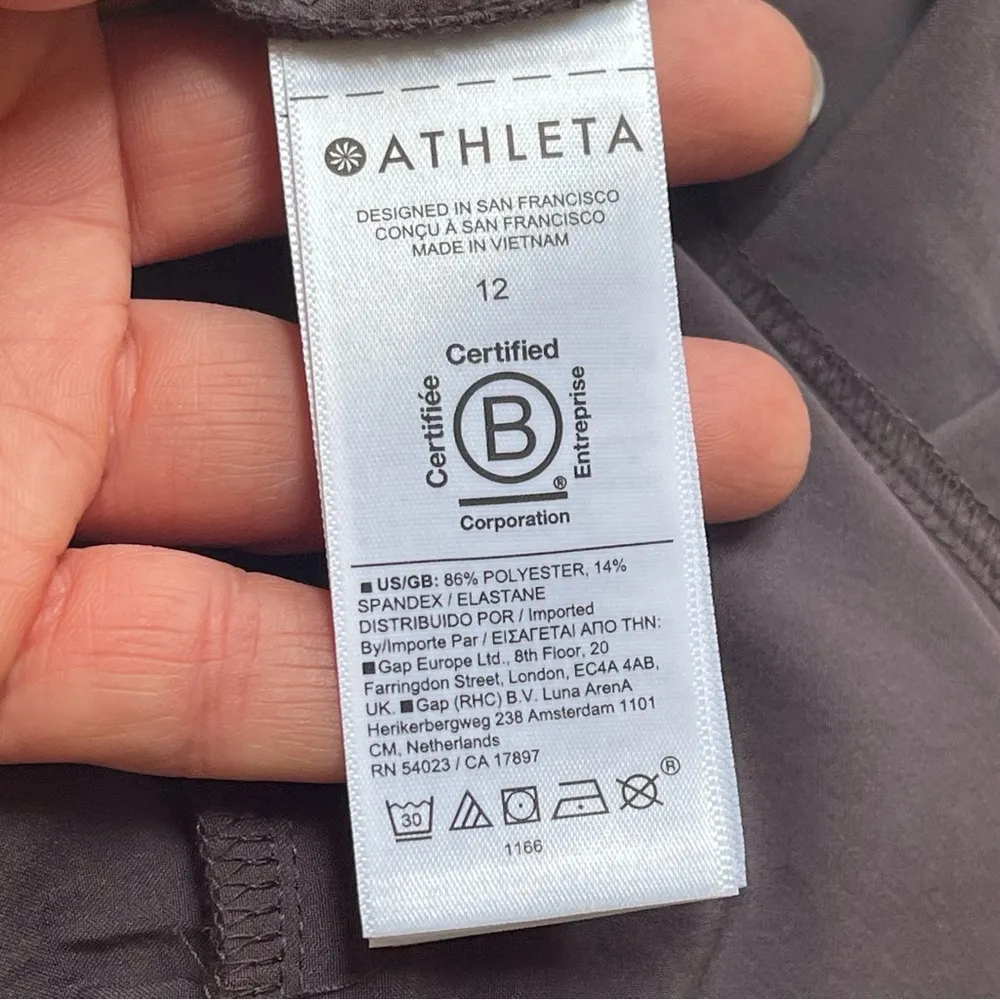 ATHLETA BROOKLYN UTILITY BAGGY JUMPSUIT Romper Relax fit Dusty Purple Sz 12 - Image 15