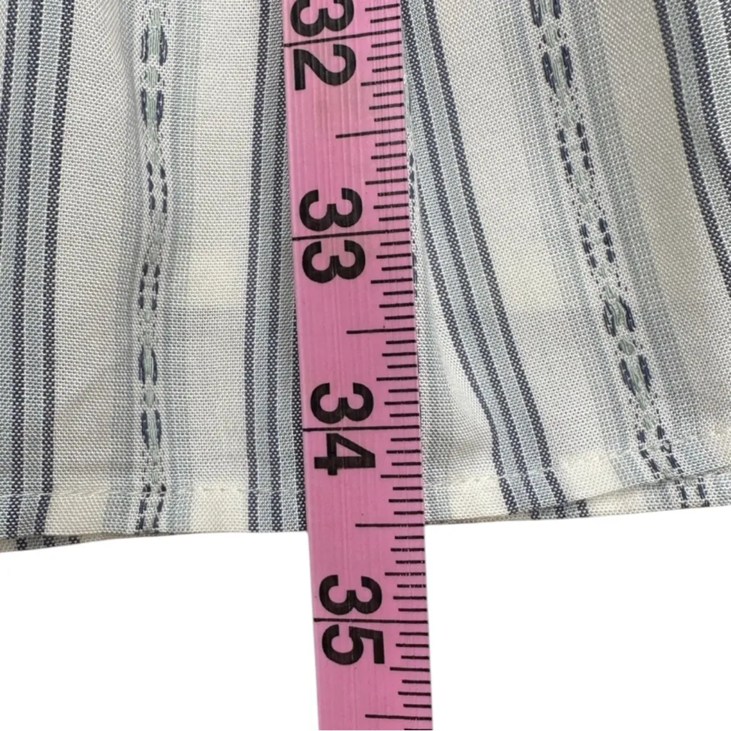 PAIGE Blue Striped Mini Dress Size M - Image 8