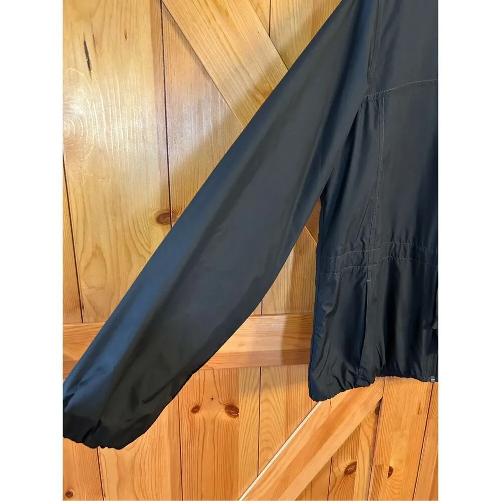 Columbia Ladies Windbreaker Jacket Size XL Black Hood (0931) - Image 3