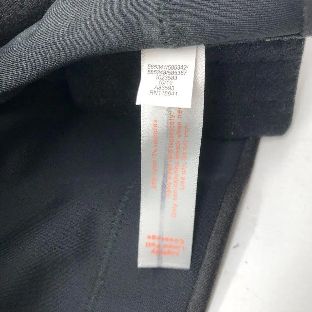 Cacique Black Lightly Lined Full Coverage Bra Size Nylon & Spandex 44DD - Image 4