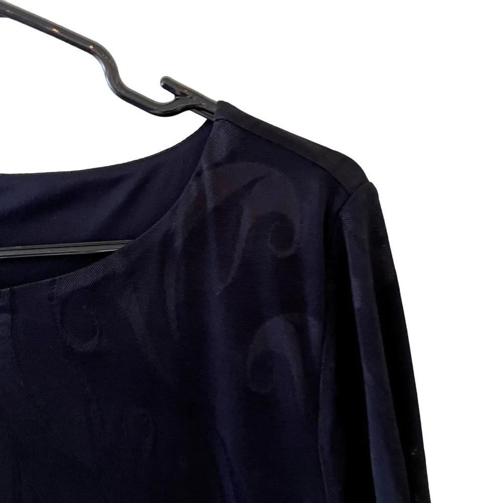 Chico's Travelers Velvet style long sleeved sheath dress comfortable - Image 2